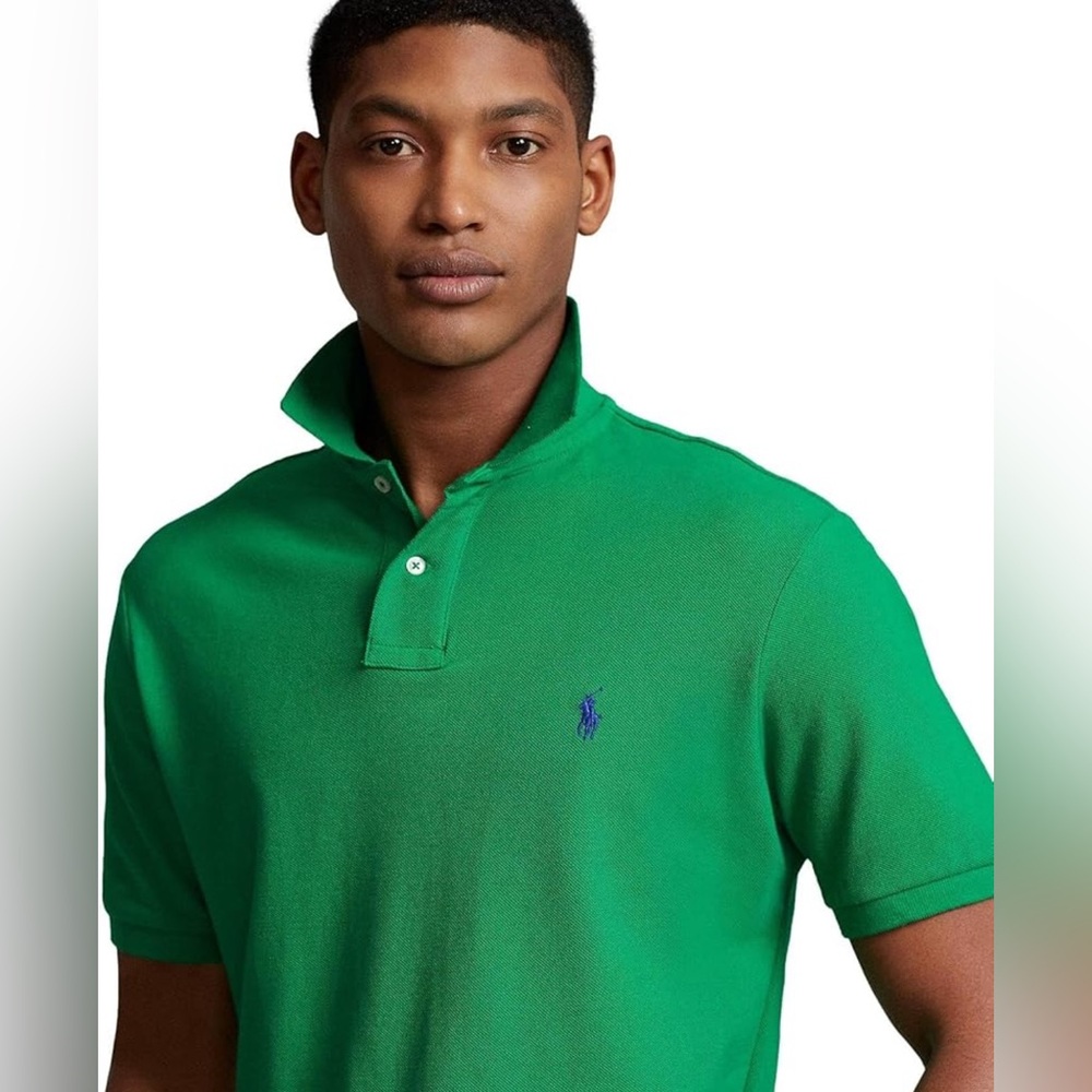Polo Ralph Lauren Classic Fit Green with blue pony embroidered Size Smal…